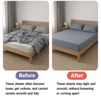 MRF SHOP Bed Sheet Holder, Adjustable Corner Grippers, Sheet Fasteners for Deep Mattress, Fits All Mattress Sizes, Keeps Sheets Smooth All Night, Includes Four Pieces in one Set